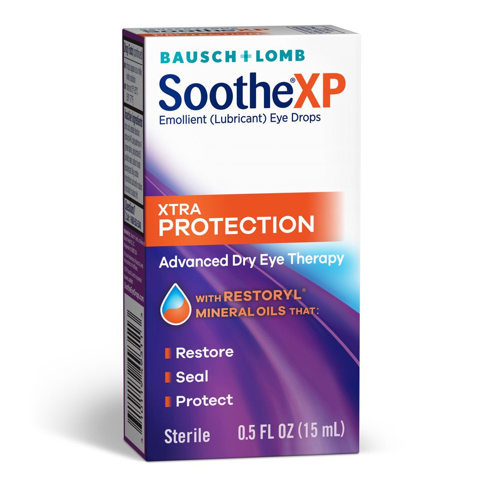 Soothe® XP Eye Drops for Dry Eye Symptoms, Xtra Protection Lubricating Eye Drops – 0.5 FL OZ