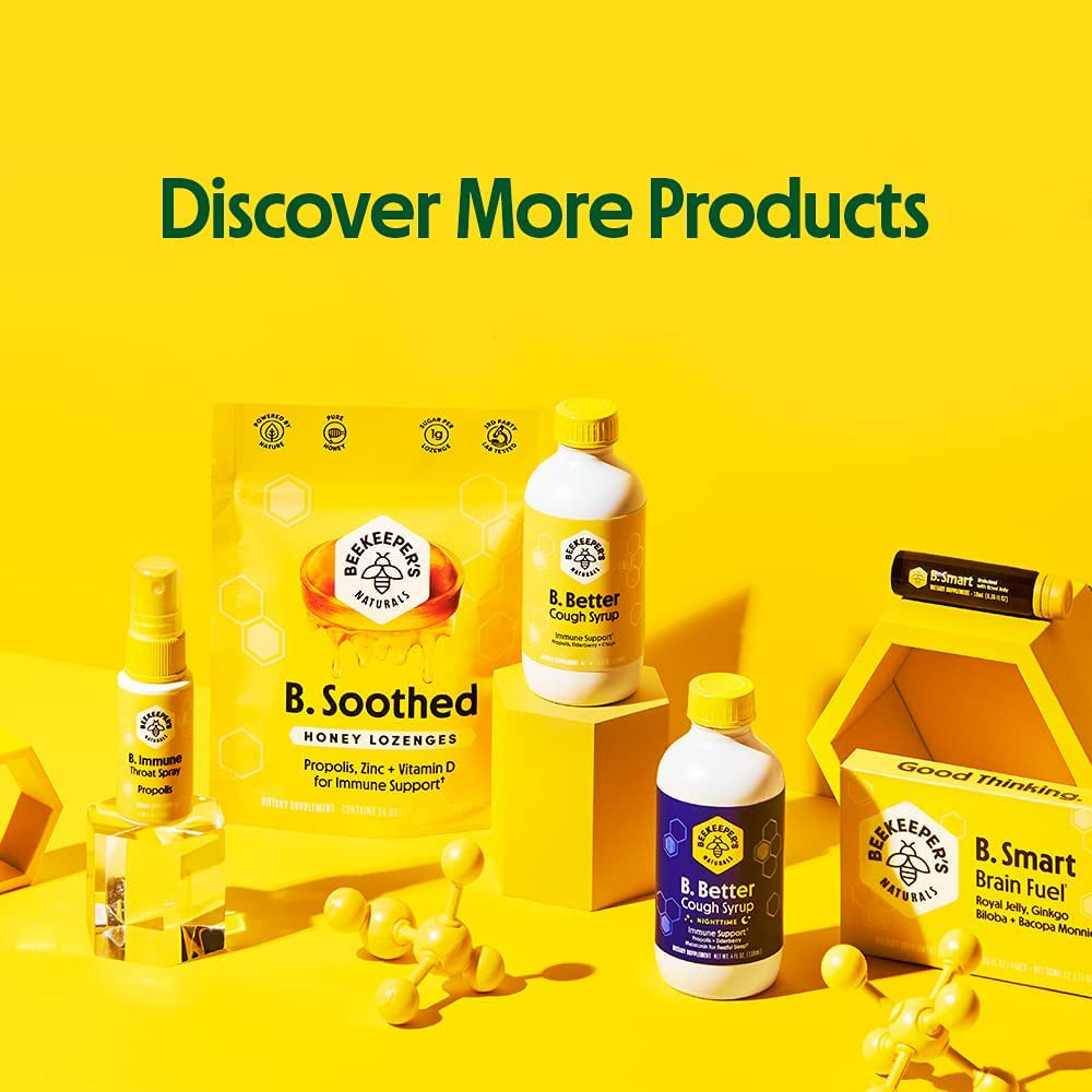 Beekeeper'S Naturals B. Powered Superfood with Honey Propolis, Royal Jelly, & Bee Pollen, 4.4 Oz