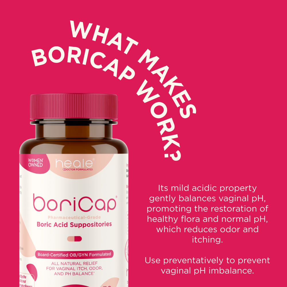 Boricap Boric Acid - Restores Ph and Normal Vaginal Health 600Mg -30Ct