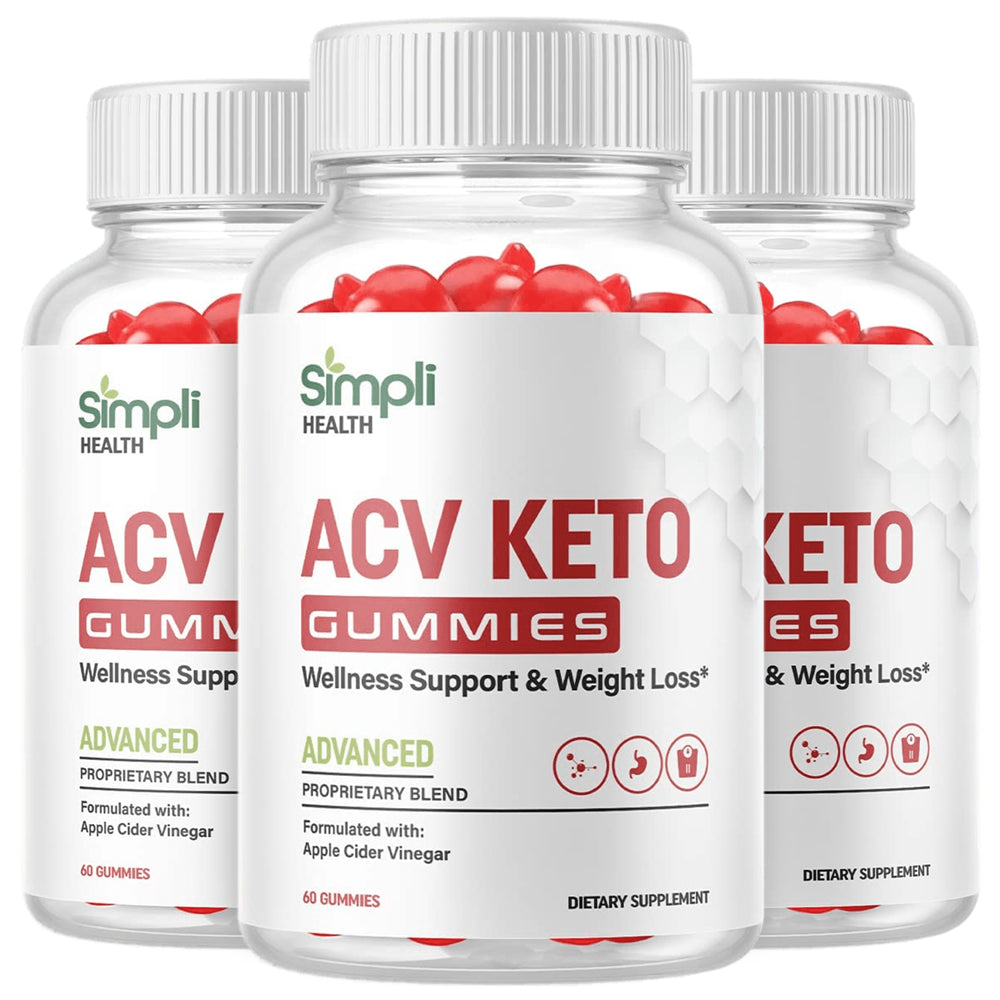 (3 Pack) Simpli Apple Cider Vinegar Gummies - ACV Keto Gummies for Weight Loss - Supports Weight Loss, Digestion, Detox & Cleansing - Nutricity.com.au