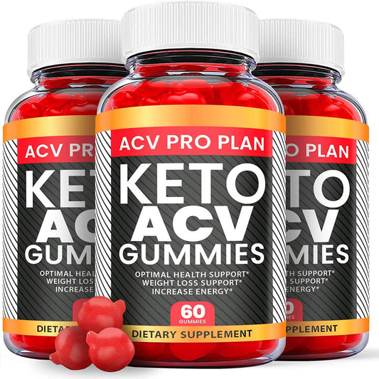 (3 Pack) ACV Pro Plan Keto ACV Gummies - Supplement for Weight Loss - Energy & Focus Boosting Dietary Supplements for Weight Management & Metabolism - Fat Burn - 180 Gummies - Nutricity.com.au