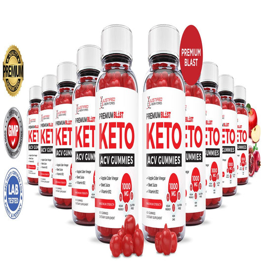 (10 Pack) Premium Blast Keto ACV Gummies 1000MG Dietary Supplement 600 Gummys - Nutricity.com.au