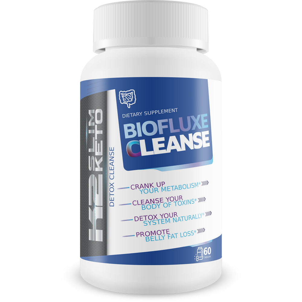 Biofluxe Detox Cleanse by K2 Slim Keto - Shrink the Gut Fast with a Cleanse - Help Crank up Your Metabolism - Cleanse Your Body of Toxins - Detox Naturally - Promote Belly Fat Loss - 30 Servings