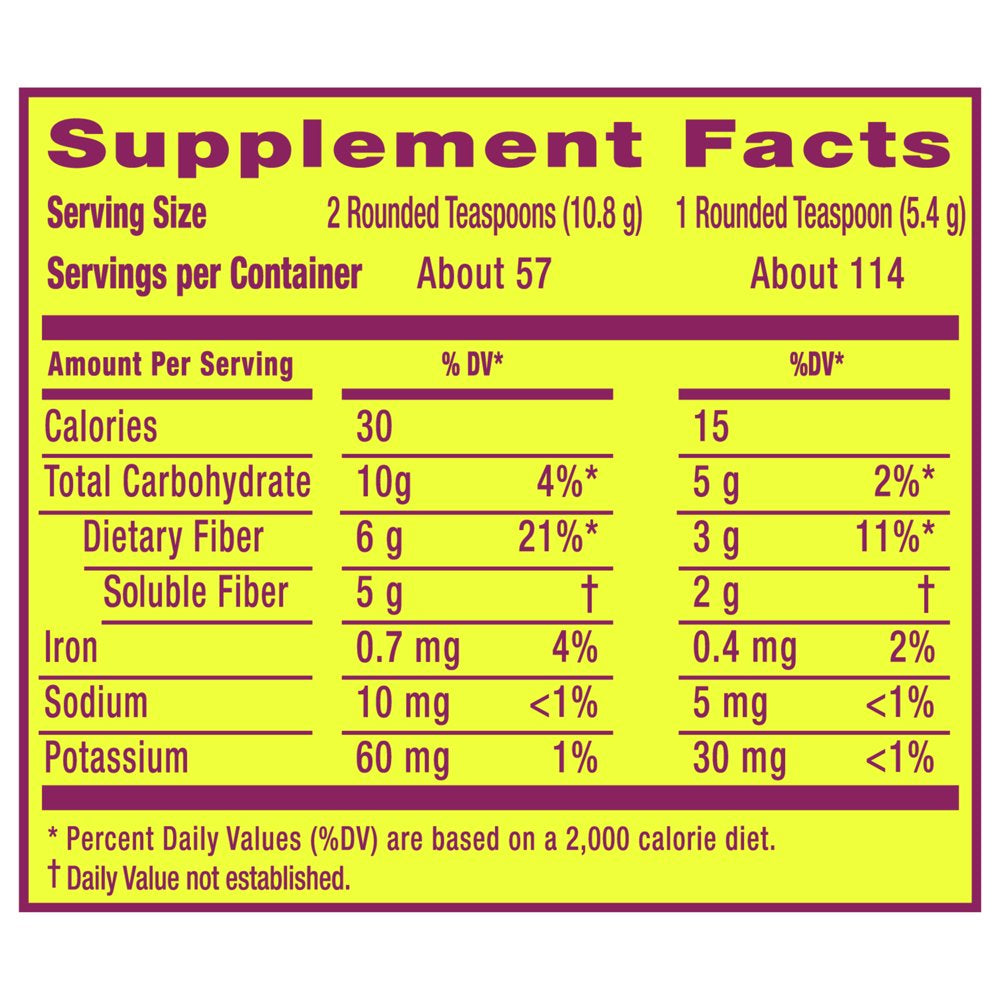 Metamucil, Sugar-Free, 4-In-1 Fiber, No Added Sweetener, 114 Tsps