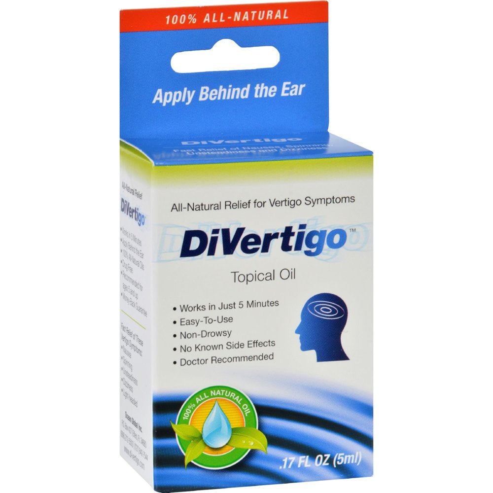 Divertigo Natural Vertigo Relief Liquid Drops, 40 Applications - 5 Ml