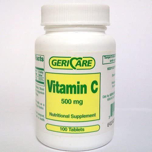 500mg Vitamin C Tablets, Bottle of 100