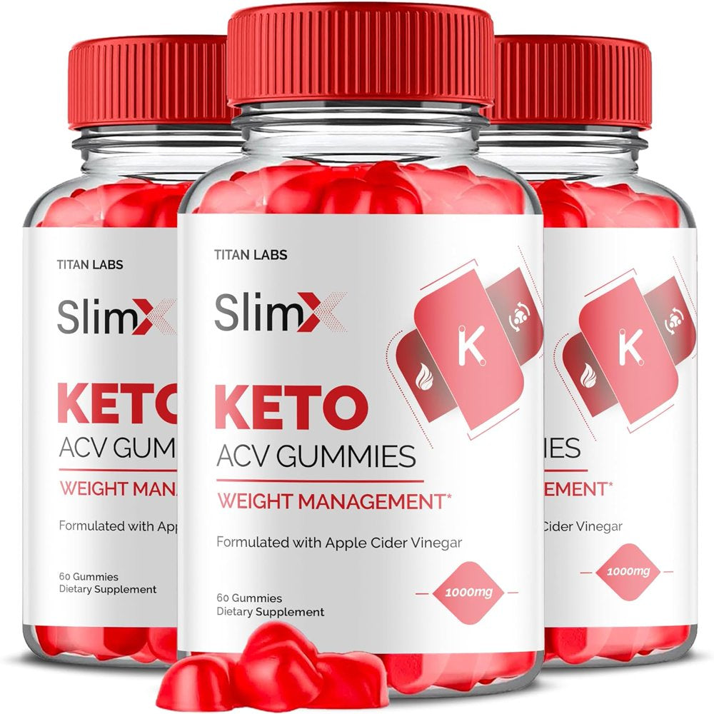 (3 Pack) Slimx Keto ACV Gummies - Apple Cider Vinegar Supplement for Weight Loss - Energy & Focus Boosting Dietary Supplements for Weight Management & Metabolism - Fat Burn - 180 Gummies - Nutricity.com.au