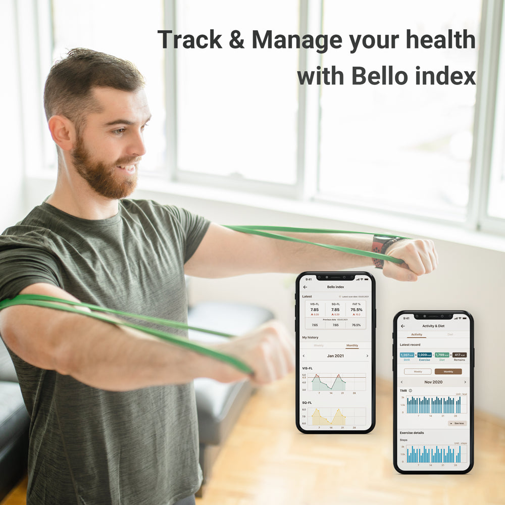 Bello 1 - Digital Belly Fat Scanner with Smart App for Health Management