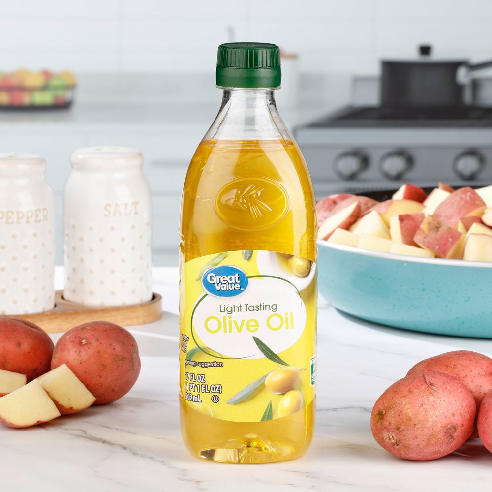 Great Value Light Tasting Olive Oil, 17 Fl Oz