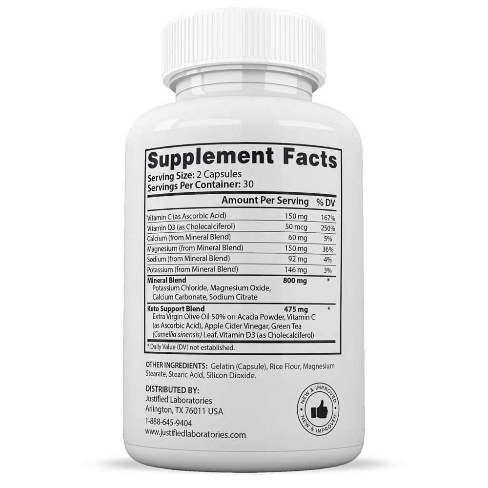 G6 Keto ACV Pills 1275Mg Alternative to Gummies Dietary Supplement 60 Capsules