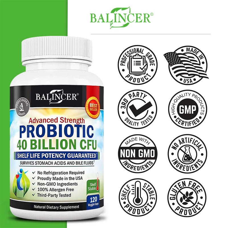 Balincer Probiotic Supplement - Aids Weight Loss & Improves Gut Health, Natural Detoxification, Fat Burning, Weight, Regularity & Digestion