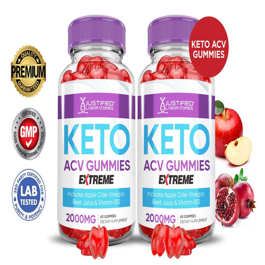 (2 Pack) Generic Keto Extreme ACV Gummies 2000Mg Dietary Supplement 120 Gummys - Nutricity.com.au
