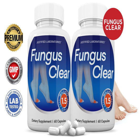 (2 Pack) Fungus Clear Probiotic 1.5 Billion CFU Supplement Pills Toenail Fungus Treatment 120 Capsules - Nutricity.com.au