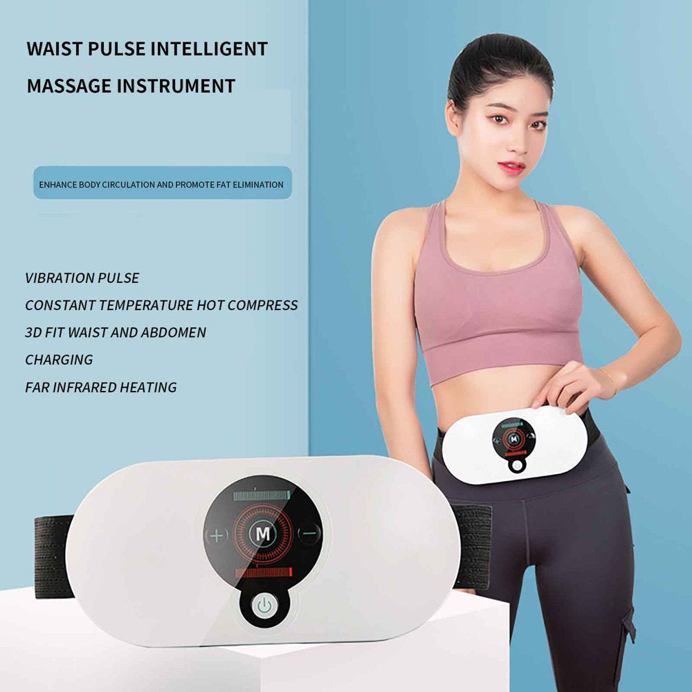 Chamoist Massager,Waist Massager Smart Abdominal Vibration Weight Loss Belt Massager Electrotherapy Thin Waist and Abdominal Massager