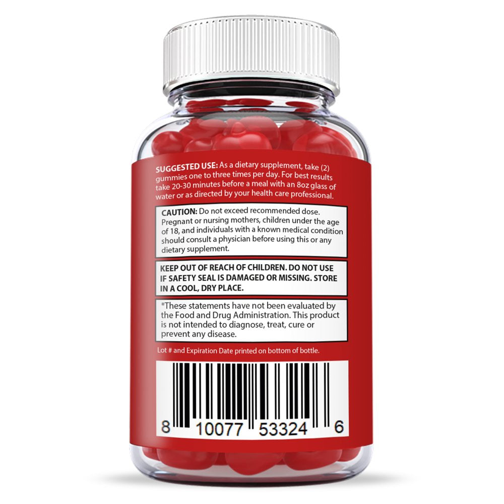 Apple Cider Vinegar Gummies 1000MG with Pomegranate Juice Beet Root B12 60 Gummys Supplement