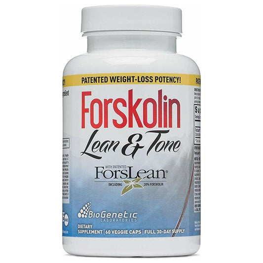 Biogenetic | FORSKOLIN Lean & Tone, Forslean, Weight-Loss, Vegetarian | 60 Caps