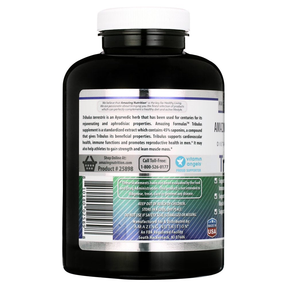 Amazing Formulas Tribulus - 1000Mg, 180 Tablets