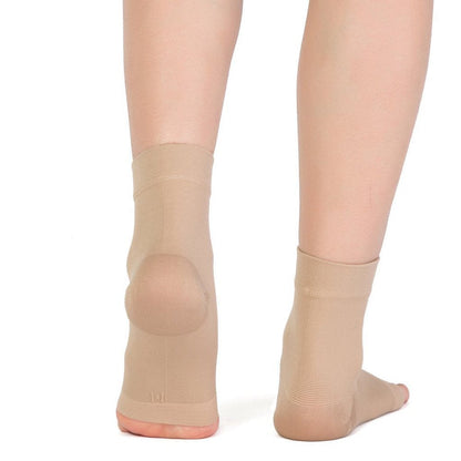 Ankle Compression Sleeve Open Toe Compression Socks for Swelling Plantar Fasciitis Sprain Neuropathy Foot Brace Support