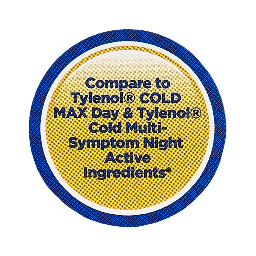 Equate Non-Drowsy Daytime and Nighttime Multi-Symptom Cold Caplets, 24 Count