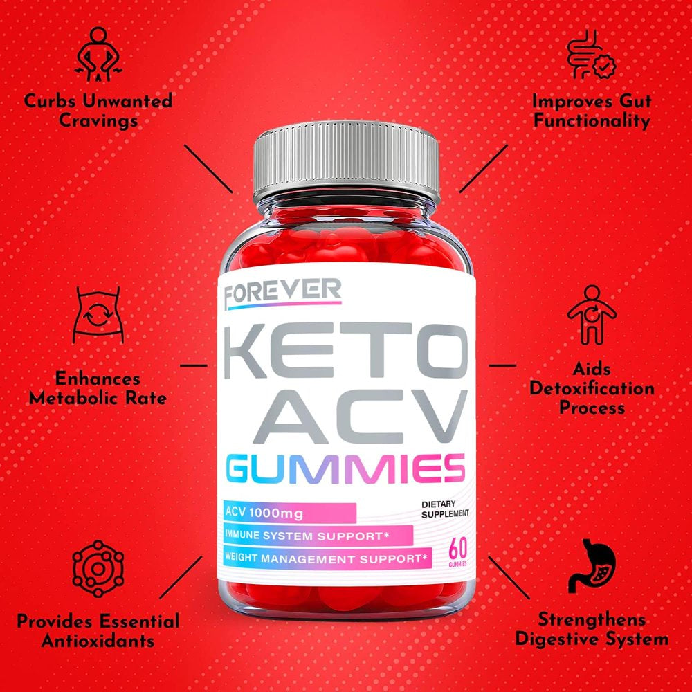 (3 Pack) Forever Keto ACV Gummies - Supplement for Weight Loss - Energy & Focus Boosting Dietary Supplements for Weight Management & Metabolism - Fat Burn - 180 Gummies - Nutricity.com.au