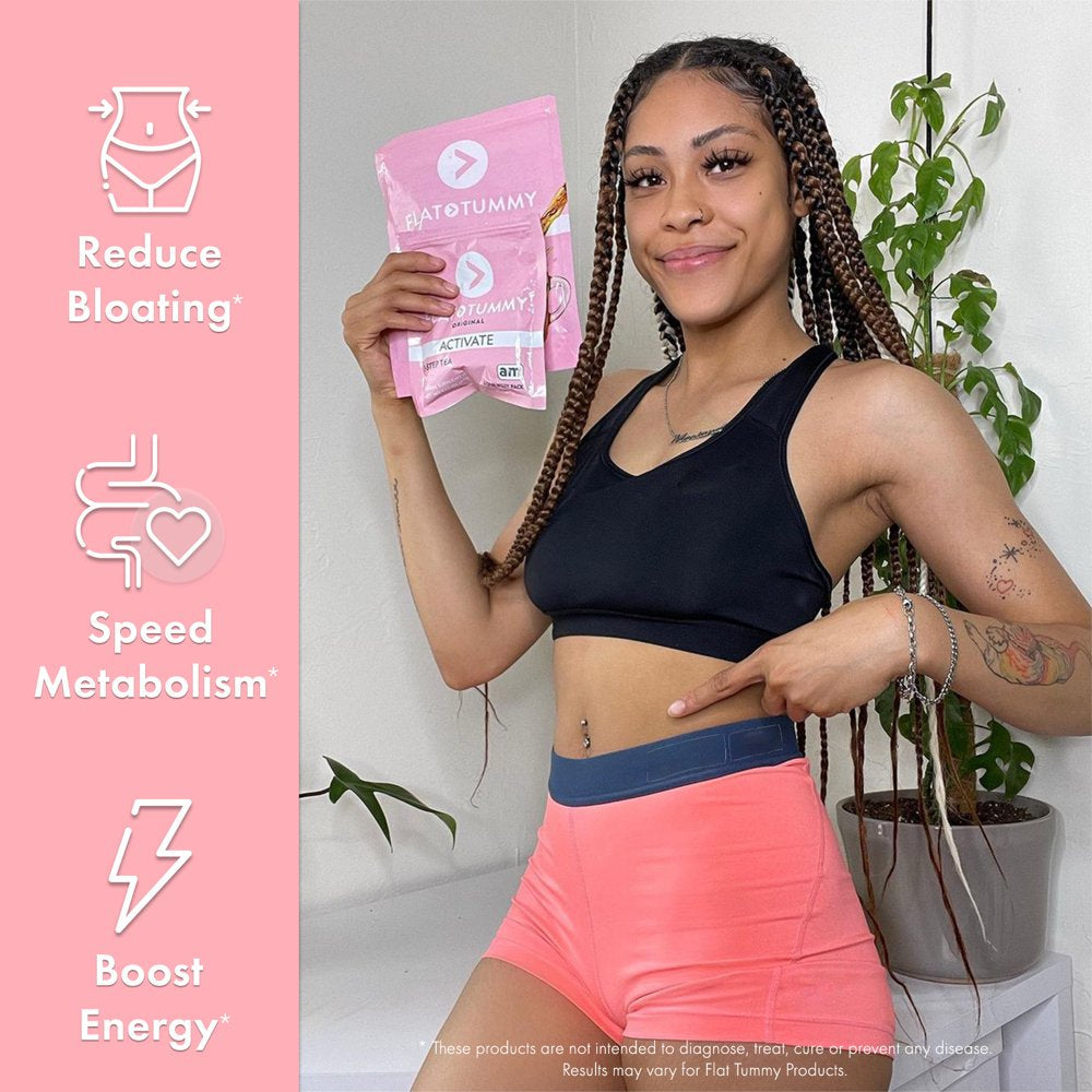 Flat Tummy 2-Step Detox Tea, 2 Week Program (20 Servings) – Detox Tea to Boost Energy, Speed Metabolism, Reduce Bloating - All Natural Detox Tea Cleanse W/ Green Tea, Dandelion, Fennel, & More