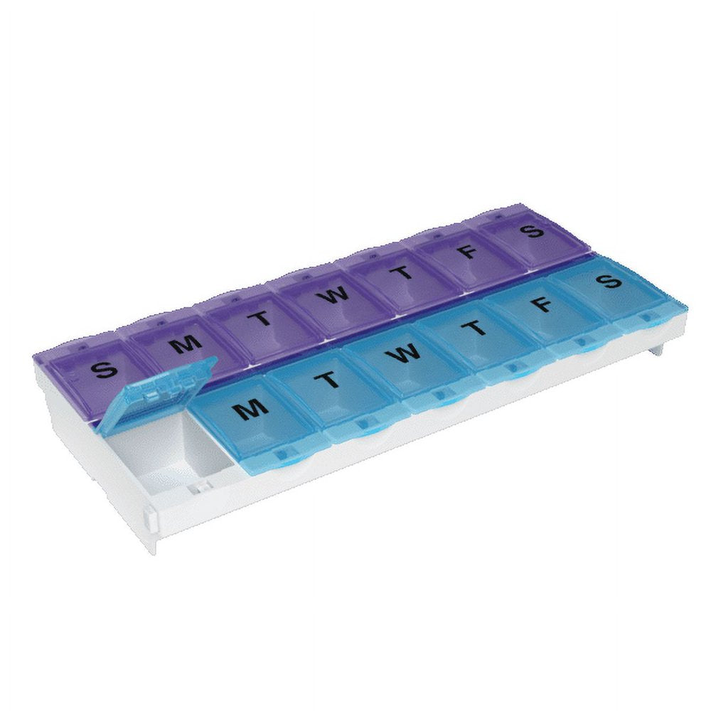 Ezy Dose Weekly 14-Day Locking Pill Organizer (2XL)
