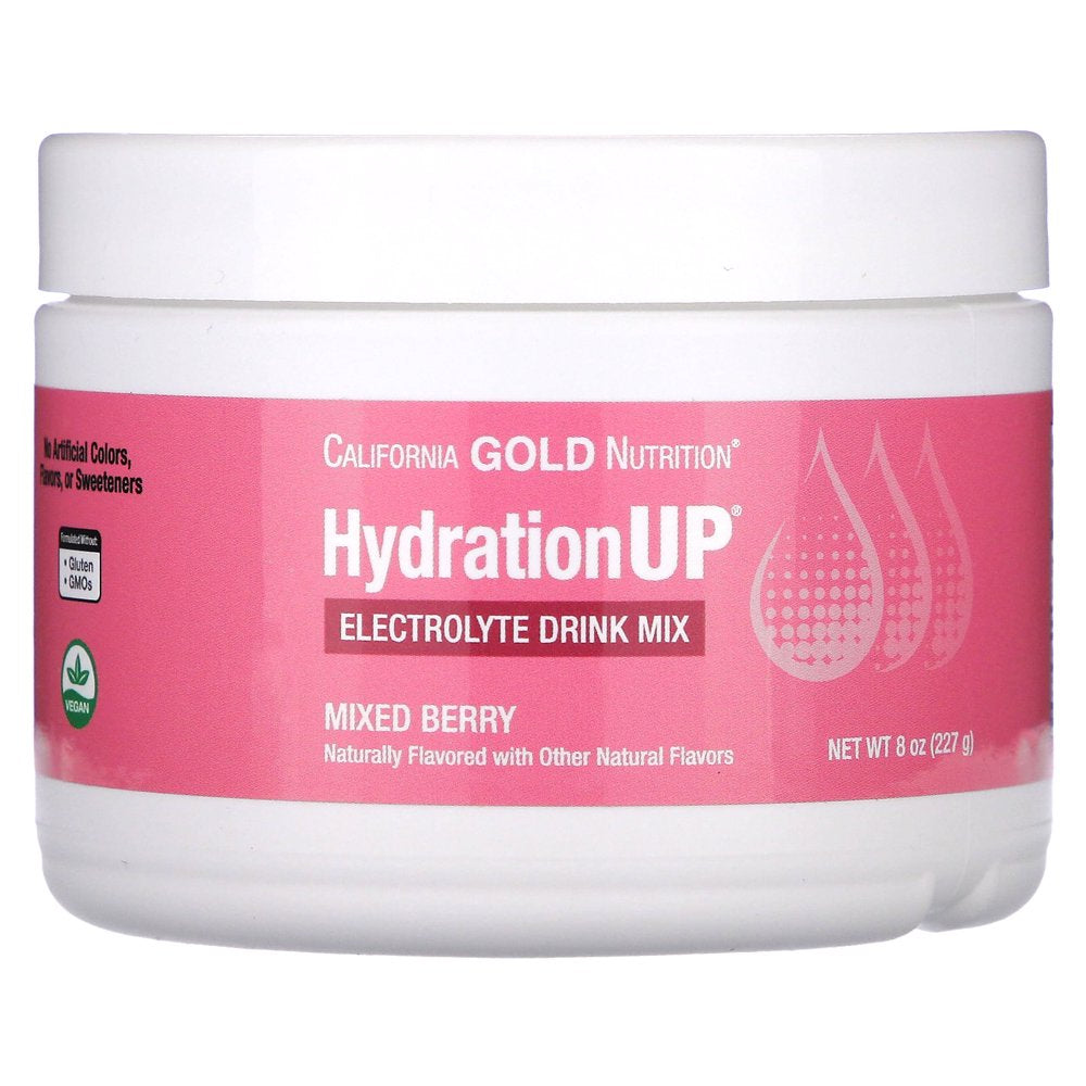 California Gold Nutrition Hydrationup - Electrolytes Mixed Berry, 8 Oz (227 G)