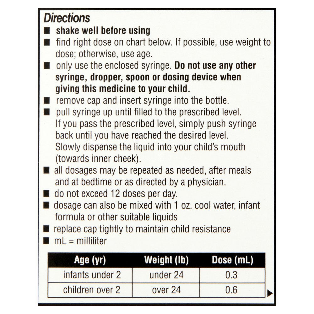 Parent'S Choice Infants' Gas Relief Simethicone Drops, 20Mg, 1 Fl. Oz.