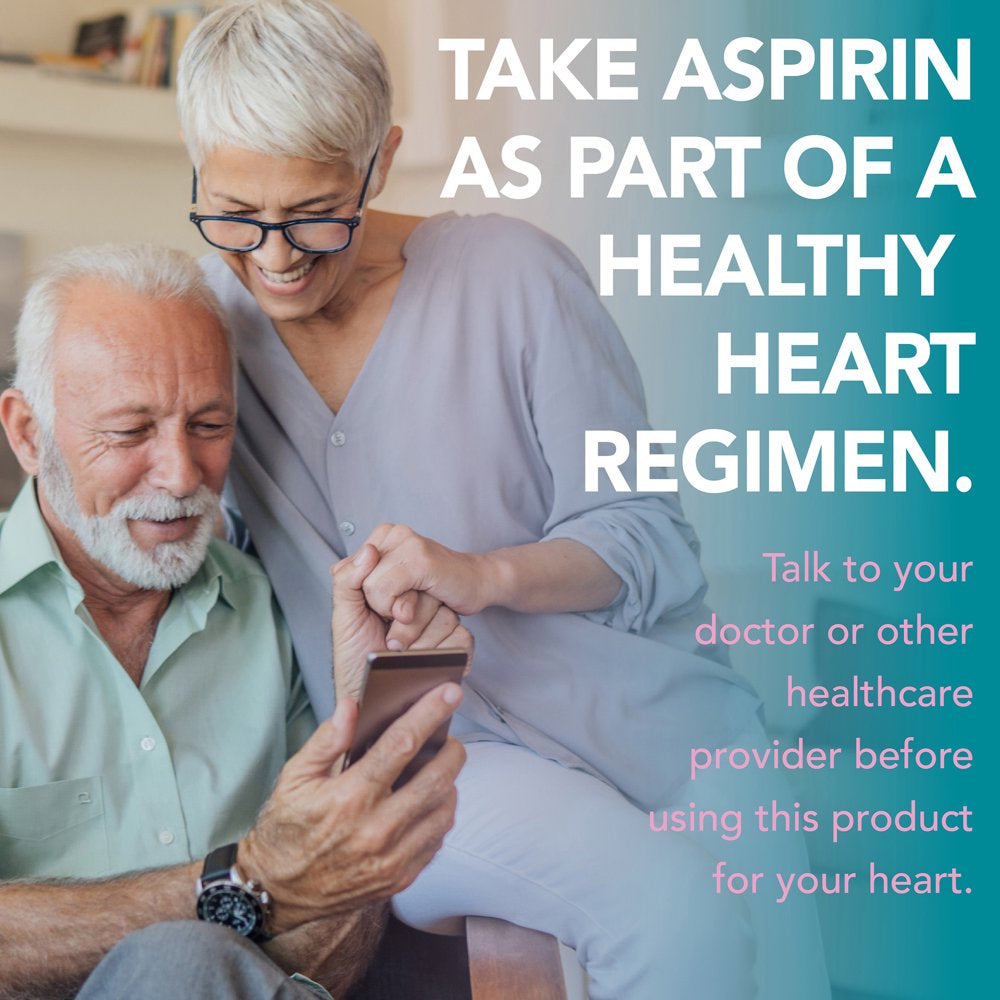 Equate Low Dose Chewable Aspirin 81 Mg Tablets, Cherry Flavor, 36 Count, 3 Pack