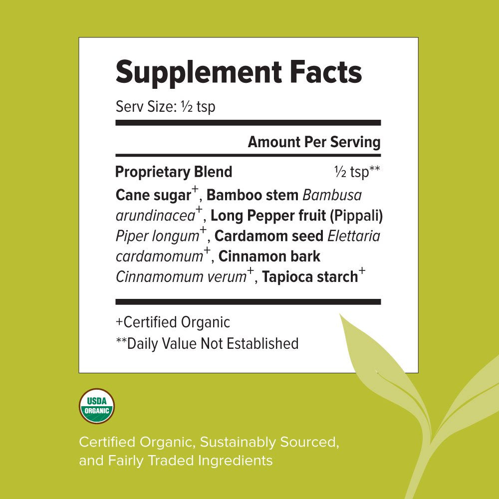 Banyan Botanicals Sitopaladi Powder – Organic Ayurvedic Sitopaladi Churna – with Cardamom, Banslochan, and Pippali – for Immune Support and Lung Health* – 1/2Lb. – Non-Gmo Sustainably Sourced Vegan