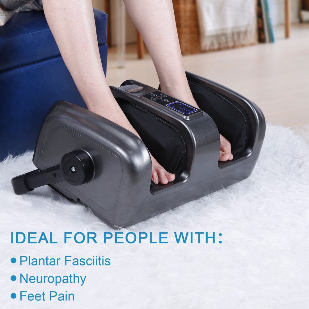 Electric Shiatsu Foot Massager Machine with Heat and Remote for Pain Relief, Kneading and Rolling Leg and Calf Circulation Massage for Plantar Fasciitis and Neuropathy, Gifts for Mother Women Men