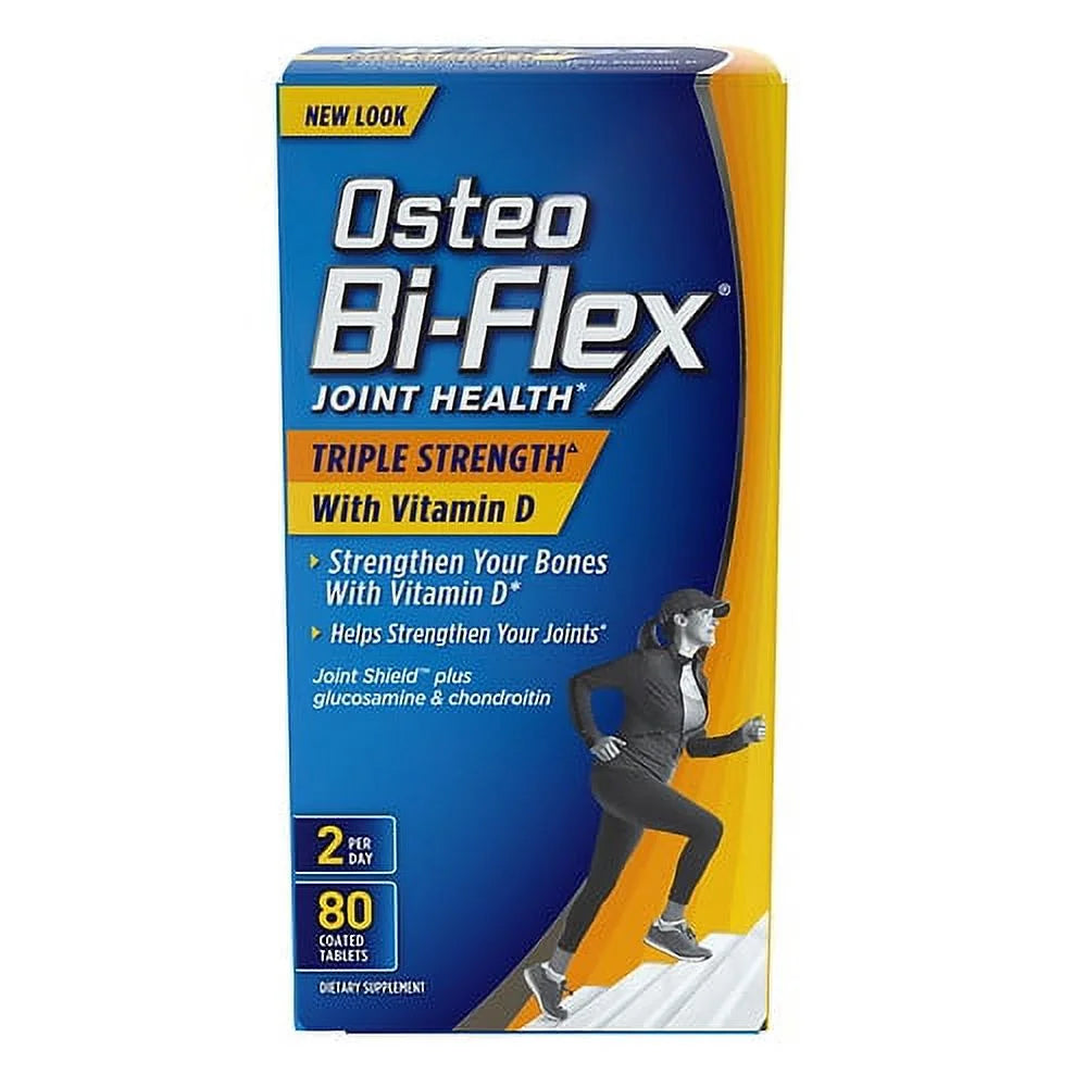 Osteo Bi-Flex Joint Shield Formula with Vitamin D Advanced Triple Strength Caplets - 80 Ea, 2 Pack