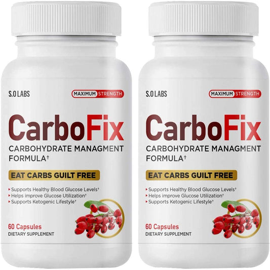 (2 Pack) Carbofix Pills Supplement Tea Reviews Gold Solo Vida Carbo Fix (120 Capsules) - Nutricity.com.au