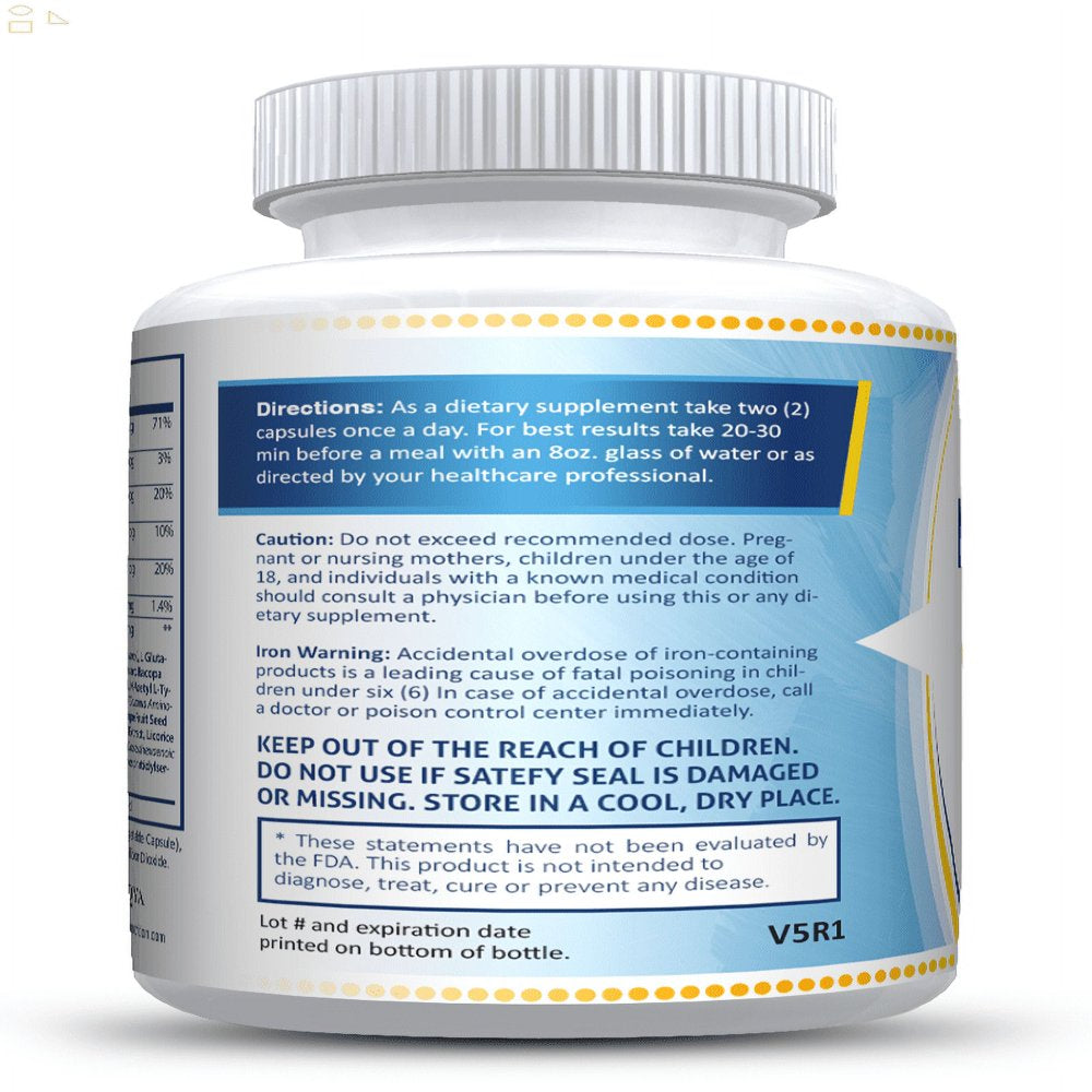 Brain Supplements & Nootropics - Memory Focus Mental Concentration Booster Pill | Compare to Focus Factor Active Ingredients