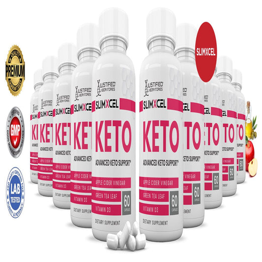 (10 Pack) Slimxcel Keto ACV Pills 1275Mg Alternative to Gummies Dietary Supplement 600 Capsules - Nutricity.com.au