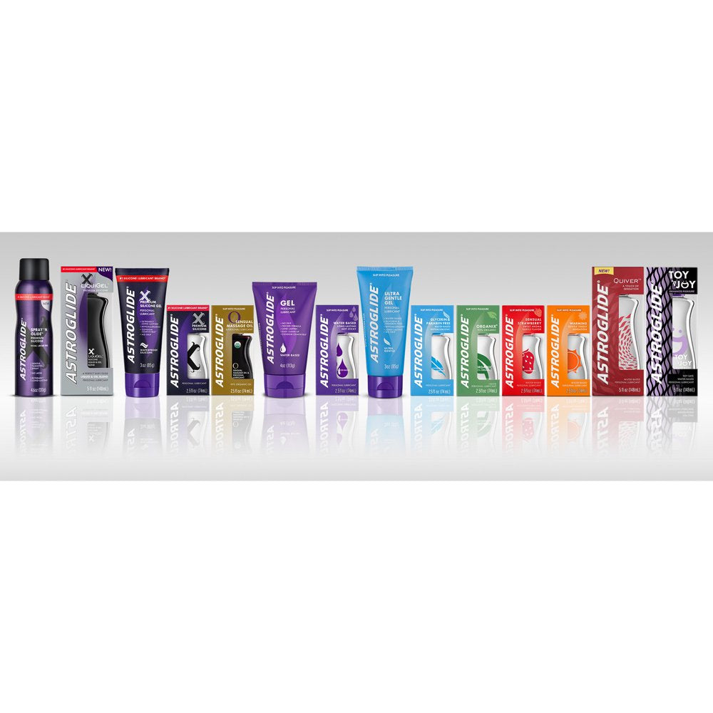 Astroglide Liquid, Water Based Personal Lubricant, Condom Compatible Lube, 5 Oz
