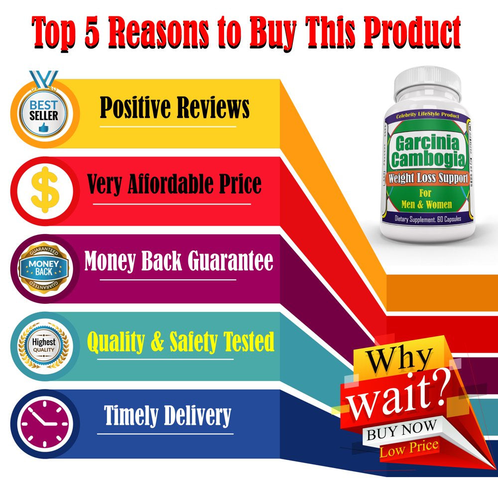 Garcinia Combogia Nighttime Fat Burner, Metabolism Booster, Appetite Suppressant, Weight Loss Supplement for Women, Stimulant-Free Weight Loss Pills