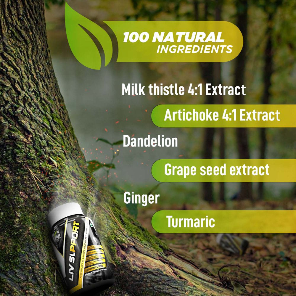 DC DOCTORS CHOICE LIV SUPPORT with Milk Thistle Supplement Detox Liver Antioxidant Promotes Healthy Digestion Balance Cholesterol Maintaining Sugar Levels (60 Tablets)