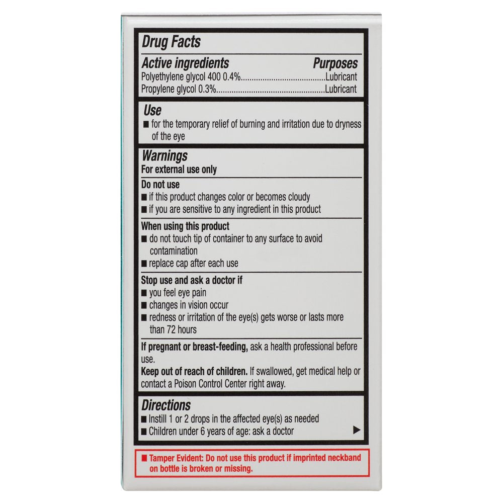 Equate Lubricant Eye Drops, 0.5 Fl Oz, Twin Pack