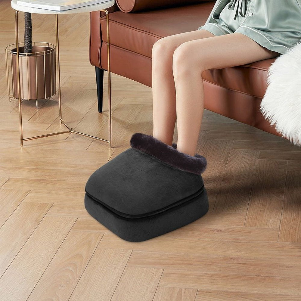 Comfier Shiatsu Foot Massager with Heat Feet Warmer Massage Machine Electric Heating Pad for Back, Gift for Women Men