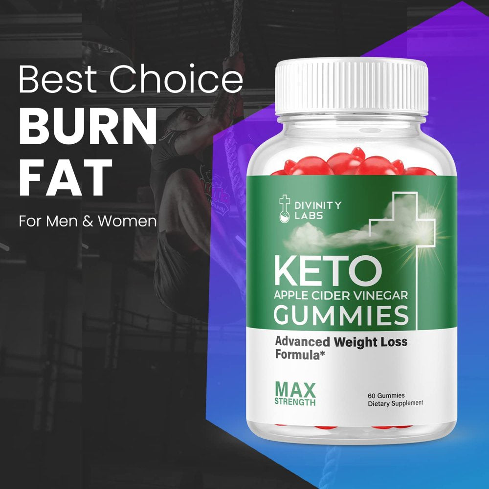 (2 Pack) Divinity Labs Keto ACV Gummies - Supplement for Weight Loss - Energy & Focus Boosting Dietary Supplements for Weight Management & Metabolism - Fat Burn - 120 Gummies - Nutricity.com.au