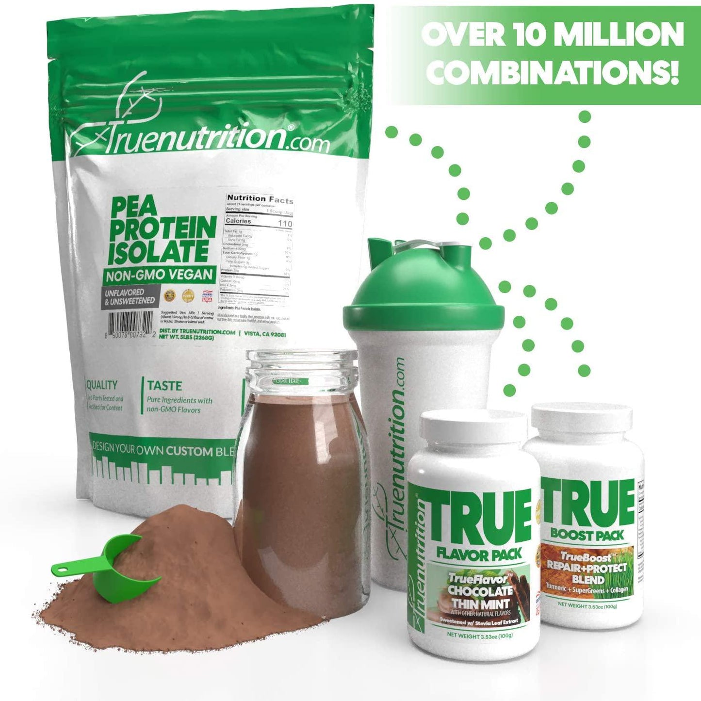 5LBS Unflavored Grass Fed Beef Protein Powder Isolate - Paleo, Keto, Carnivore, Sugar-Free, Lactose-Free - Customize Your Protein with Two Free TrueBoost or TrueFlavor Protein Shake Enhancements