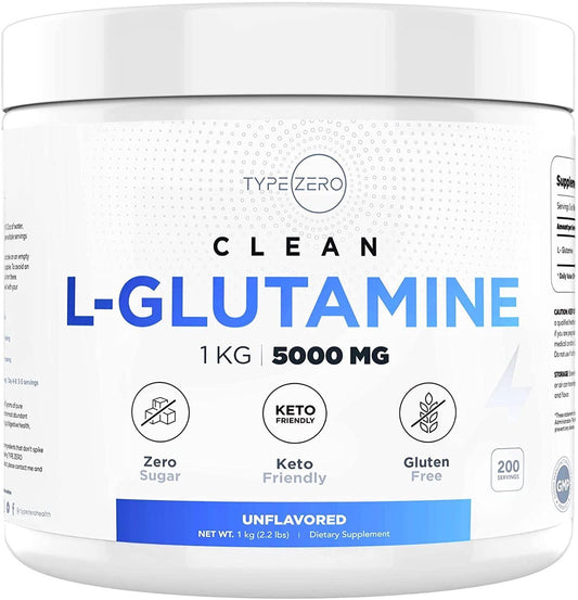5X Strength L Glutamine Powder (5000mg | 1KG) 6-Month Supply Pure L-Glutamine Supplement for Leaky Gut Health, Gastrointestinal Lining Support and Recovery for Women/Men - Vegan, Gluten Free, No Fillers