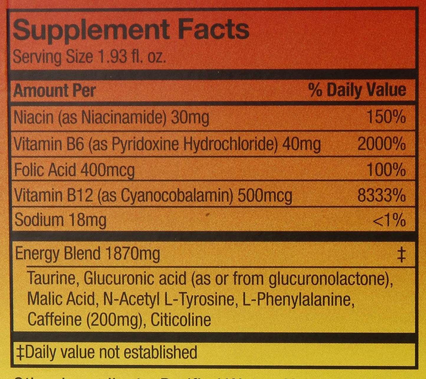 5-Hour Energy Dietary Supplement New Improved Berry Taste 1.93 Fl OZ Pack of 24