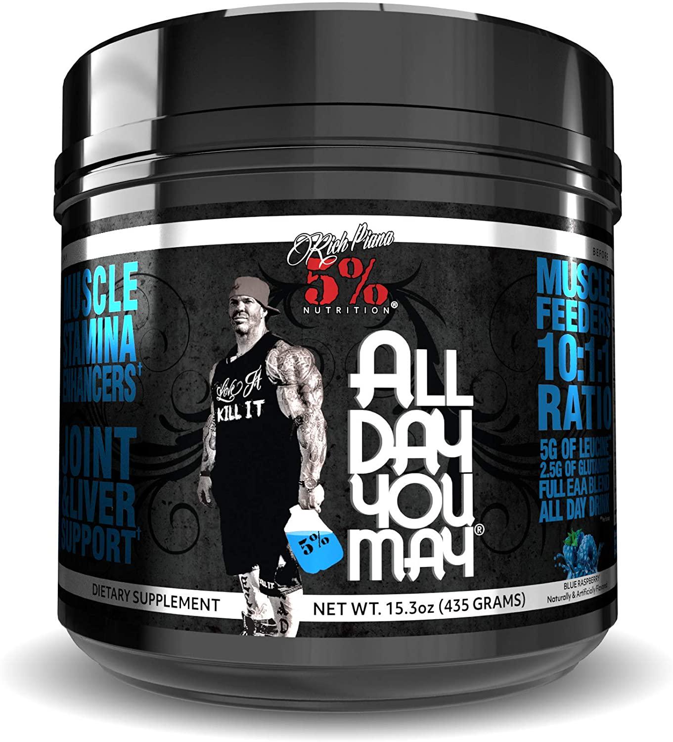 5% Nutrition - Rich Piana All Day you May, Blue Raspberry FID54323