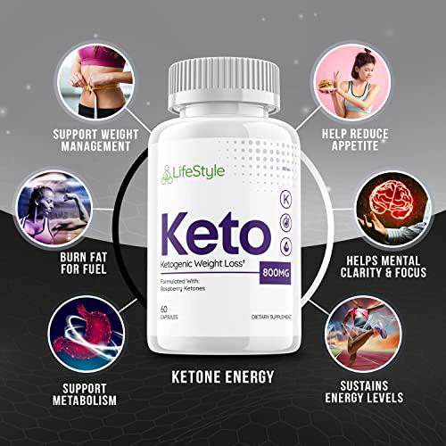 (5 Pack) Lifestyle Keto Pills Life Style Shark Ketogenic Tank (300 Capsules)