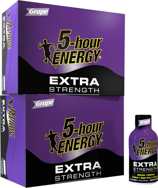 5-hour ENERGY Shot, Extra Strength Grape, 1.93 Ounce, 24 Count