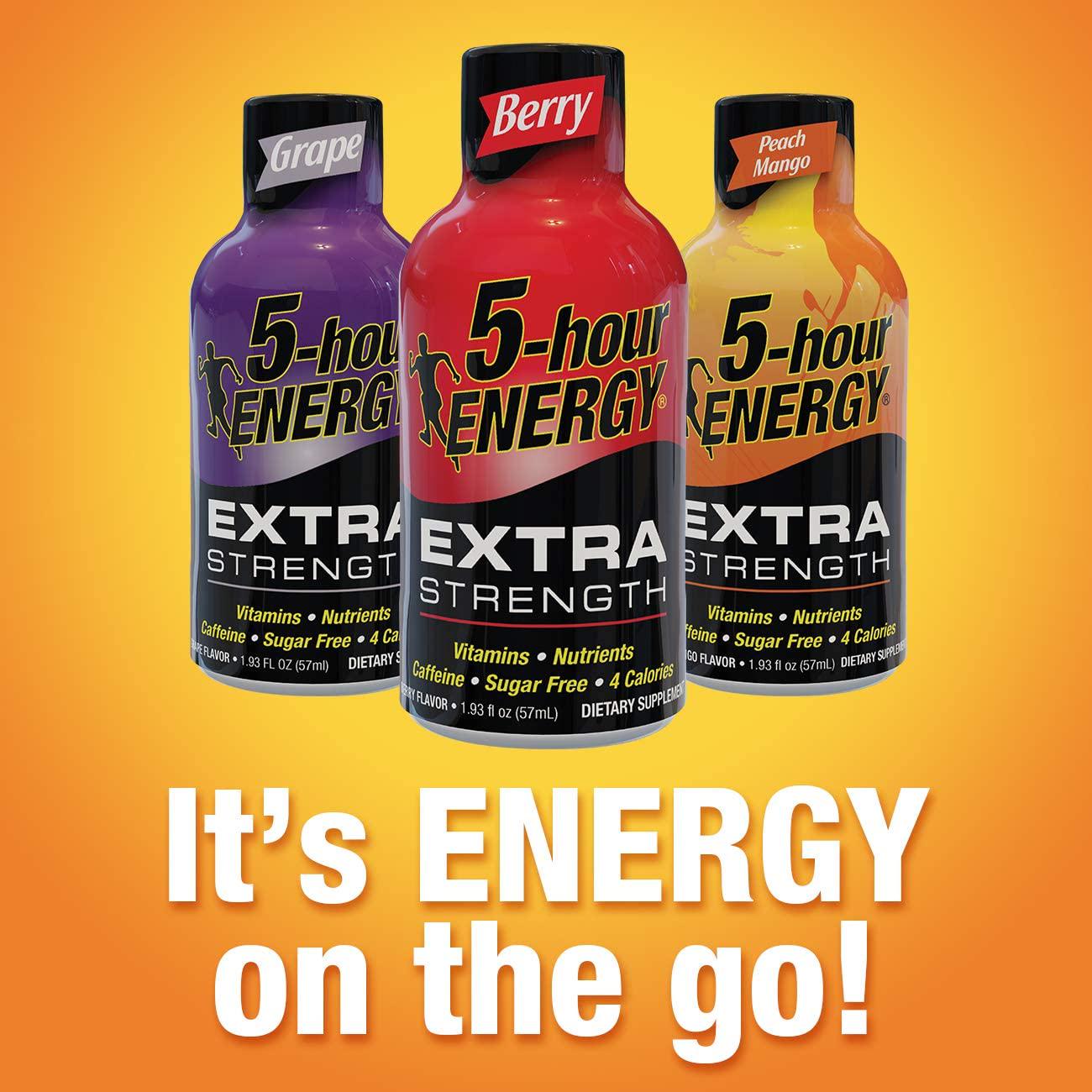 5-hour ENERGY Shot, Extra Strength Grape, 1.93 Ounce, 24 Count
