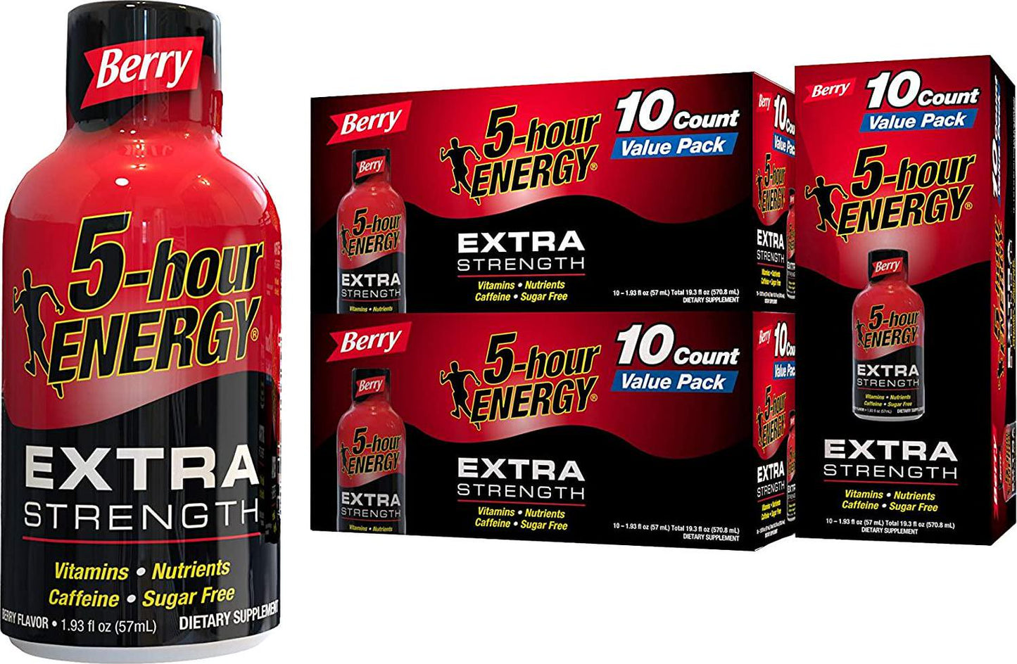 5-hour ENERGY Shot, Extra Strength Berry, 1.93 Ounce - 30 Count