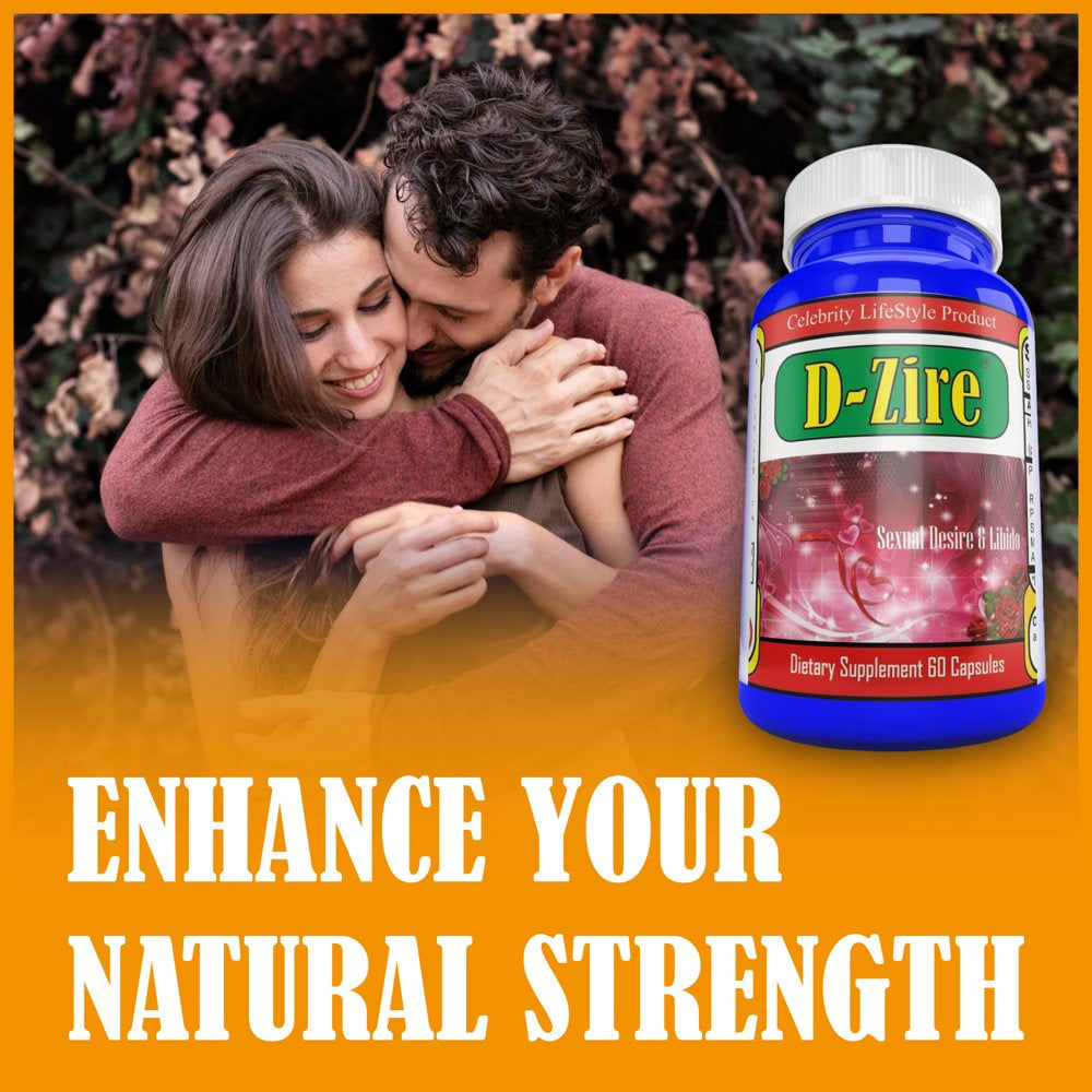 D-Zire Female Libido Booster, Mood Support Pills for Women Supports Energy & Passion, Desire 60 Pills